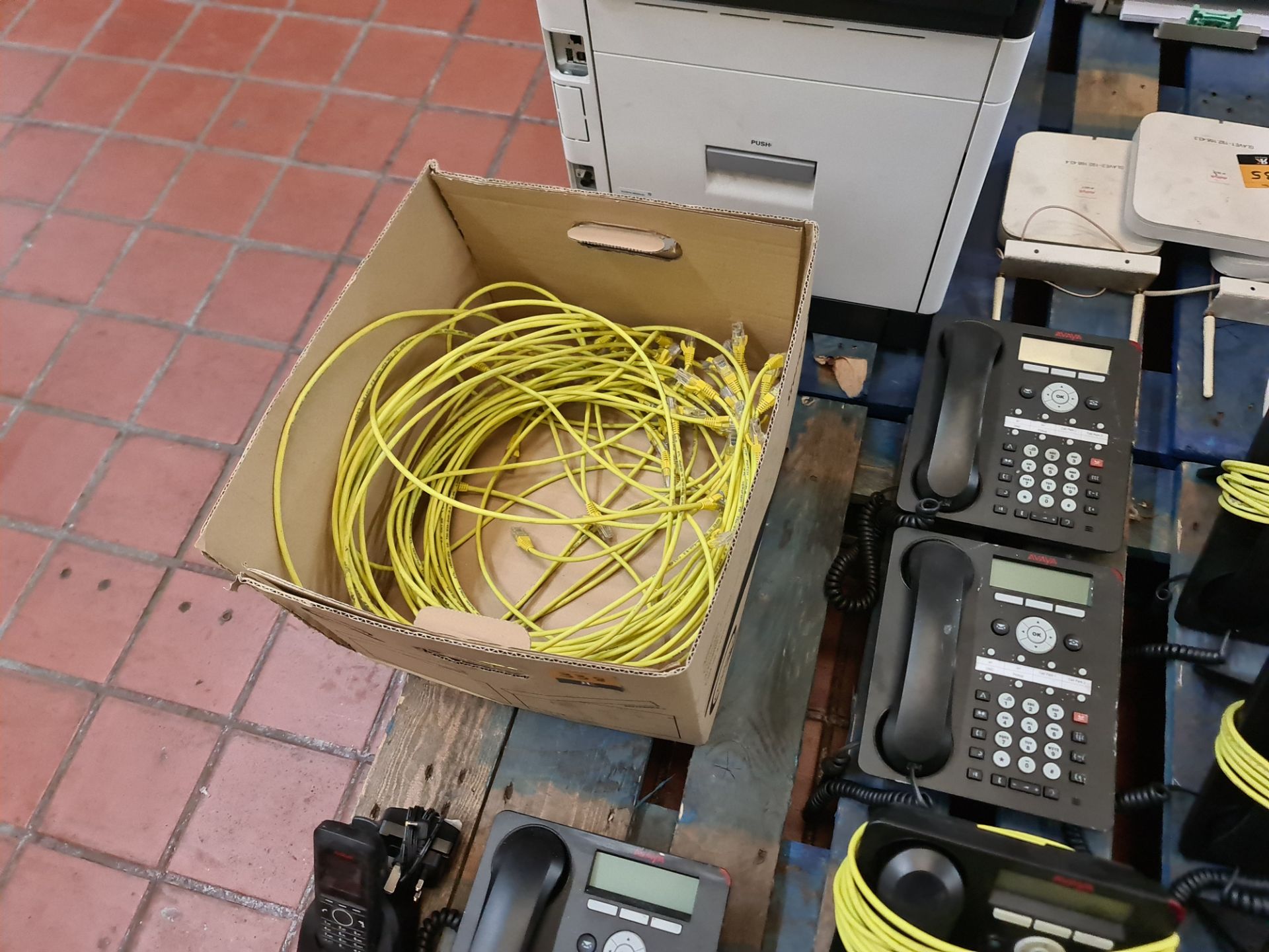 Contents of a pallet of telephone equipment, comprising 17 Avaya wired handsets, 3 Avaya DECT handse - Image 6 of 6