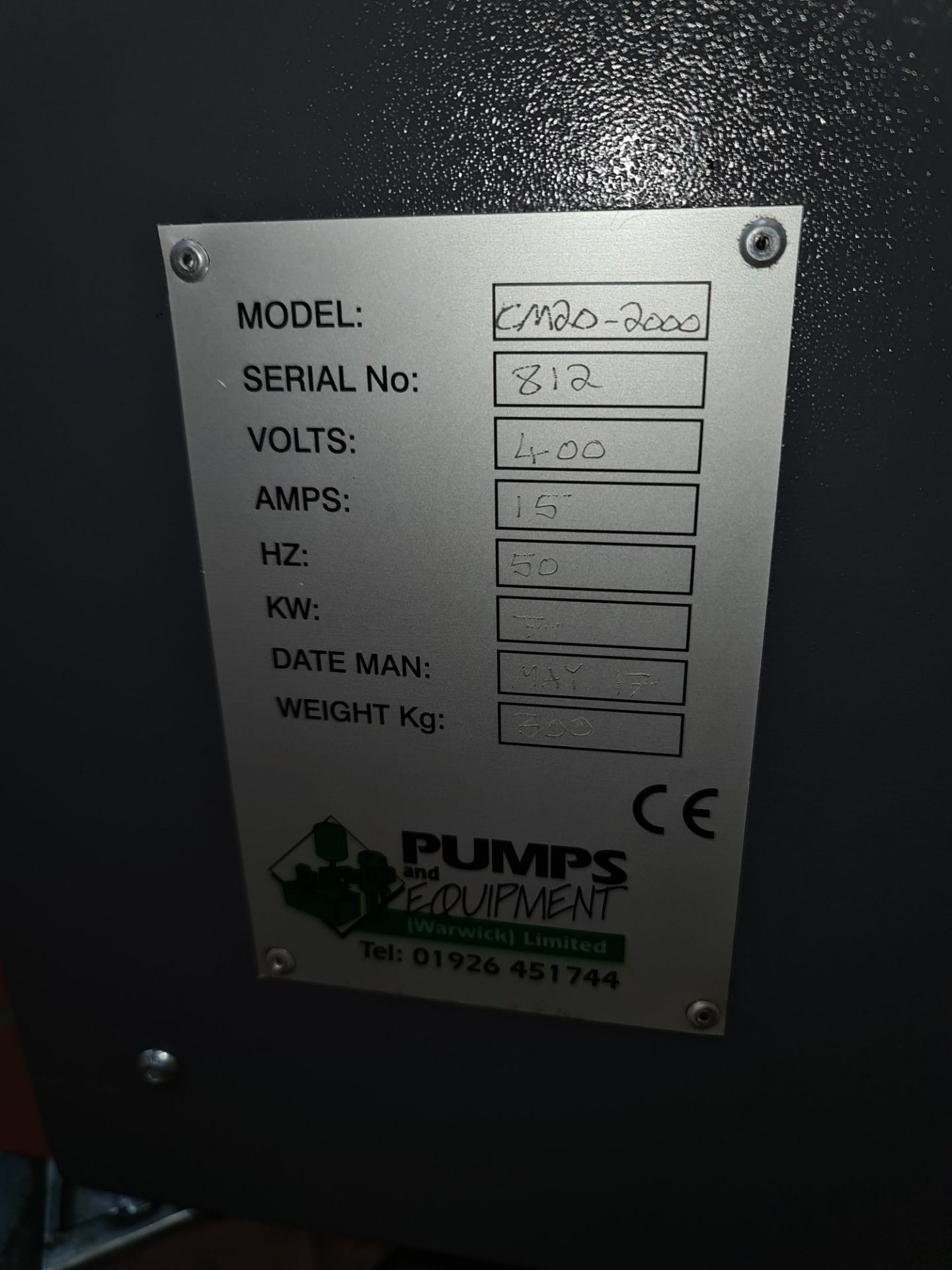 2017 Hydra Jet high pressure coolant system model CM20-2000-6. NB lots 281 to 287 comprise items tha - Image 8 of 27