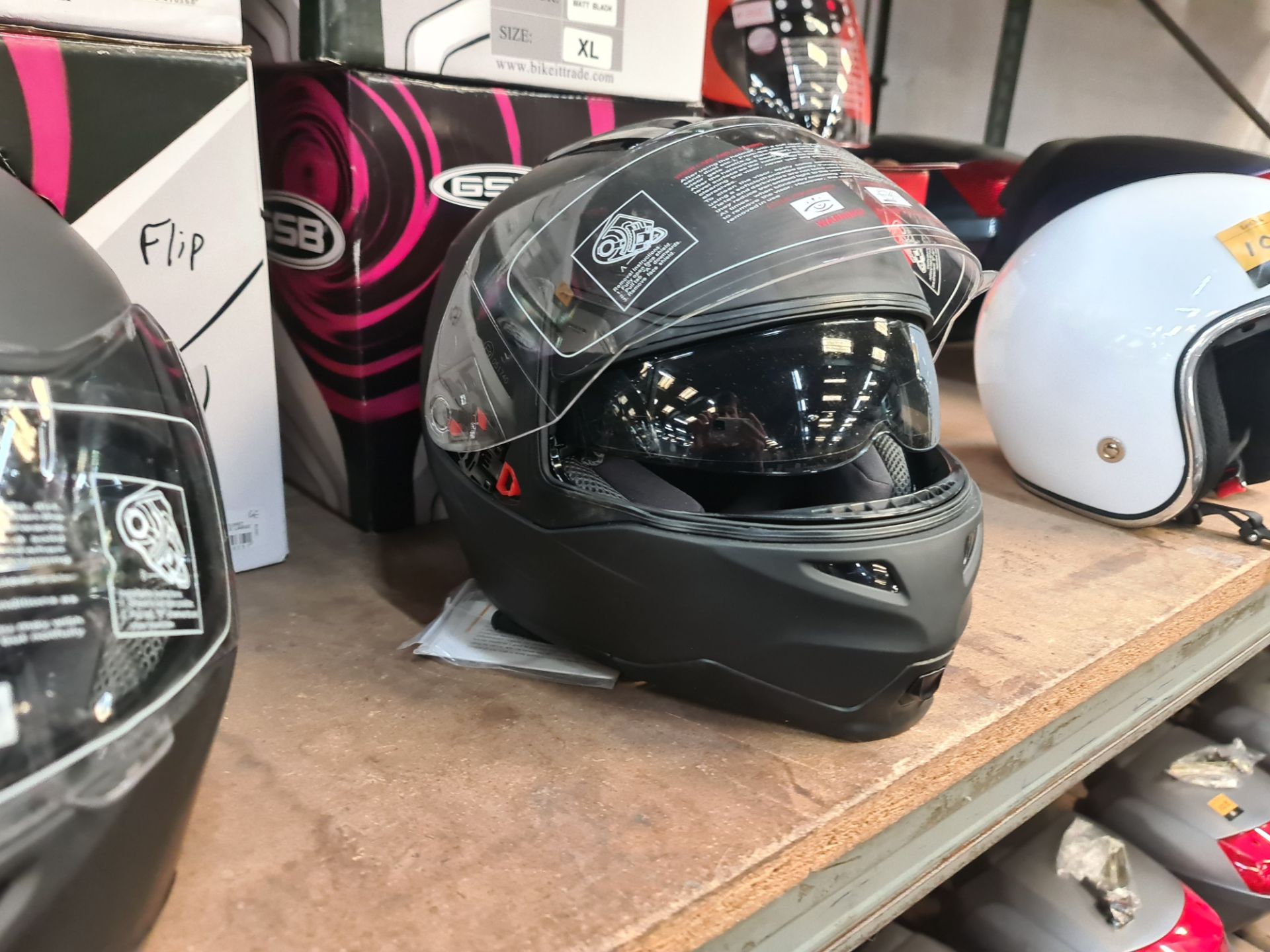 3 off GSB G339 matt black helmets, 1 each of sizes M, L & XL - Image 5 of 8
