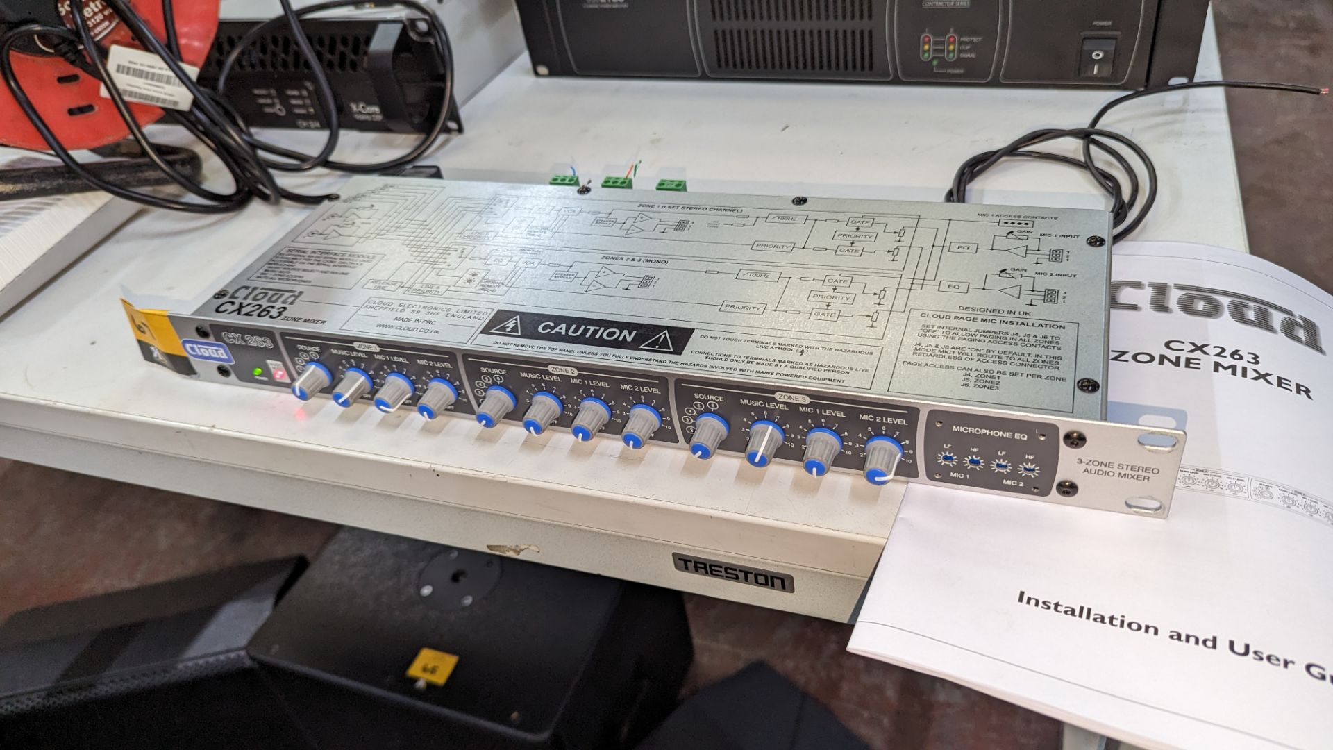 Cloud model CX263 Zone mixer, including installation and user guide, power cable and rack mounting f - Image 2 of 13