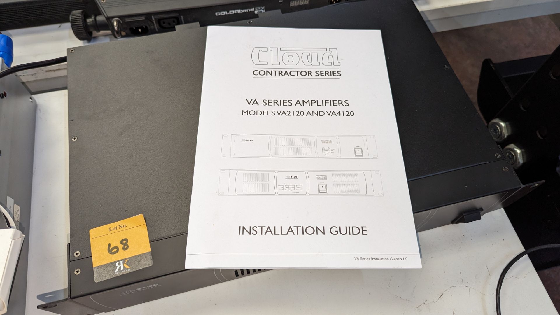 Cloud Contractor Series amplifier model VA2120, including rack mounting ears and installation guide - Image 9 of 9