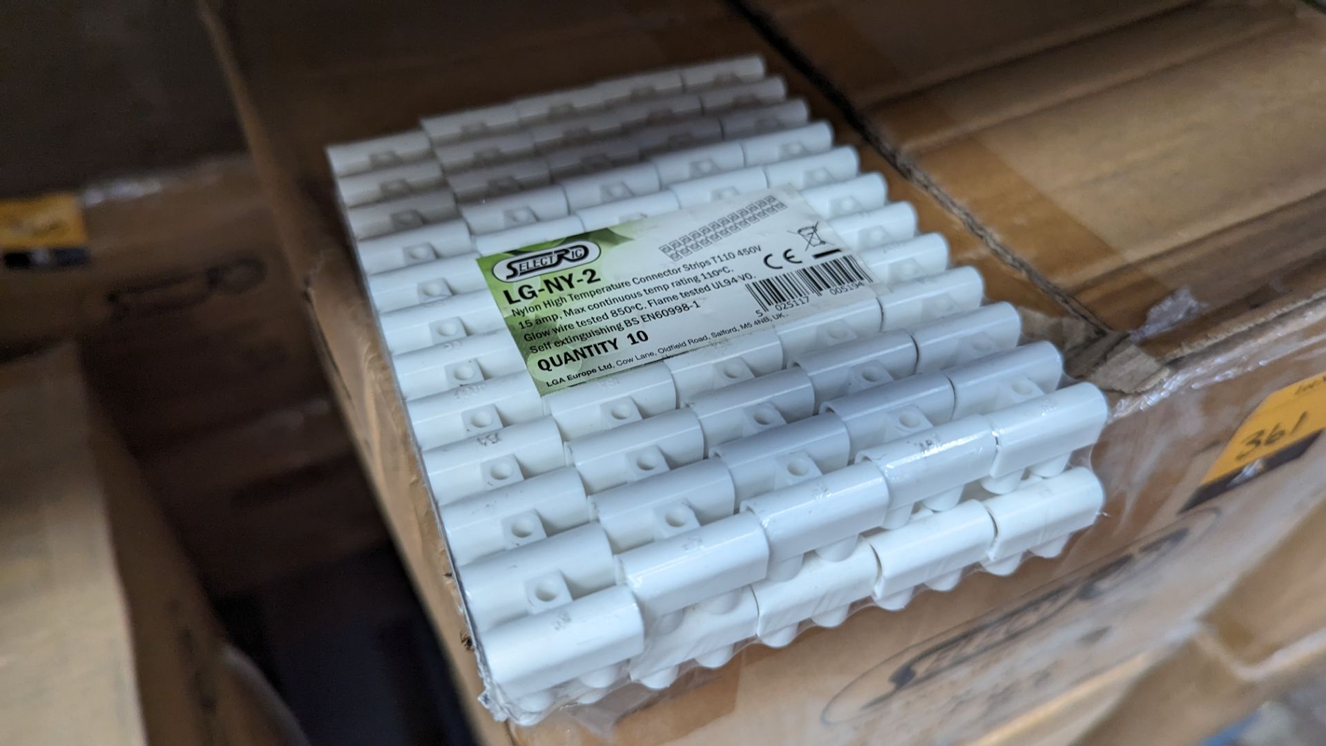 2 boxes (1,000 pieces total) of Selectric LG-NY-2 nylon high temperature connector strips, 15 amp - Image 4 of 5