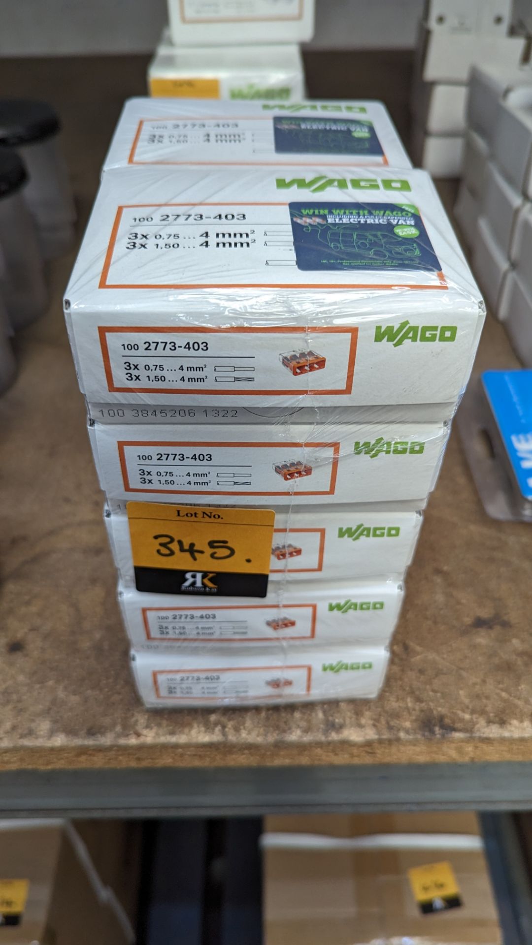 10 boxes of Wago compact slicing connectors - Image 2 of 3