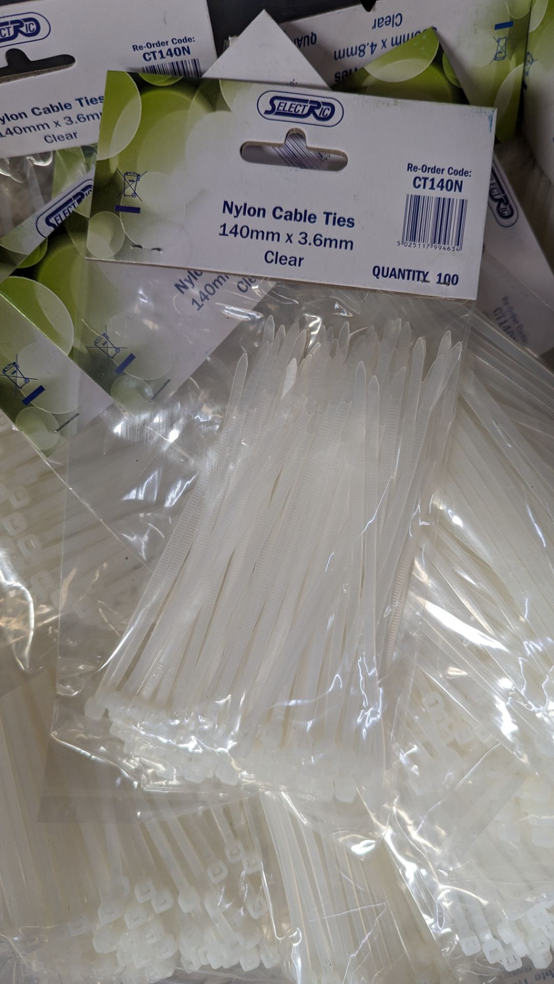 30 packs of assorted size nylon cable ties - Image 4 of 4