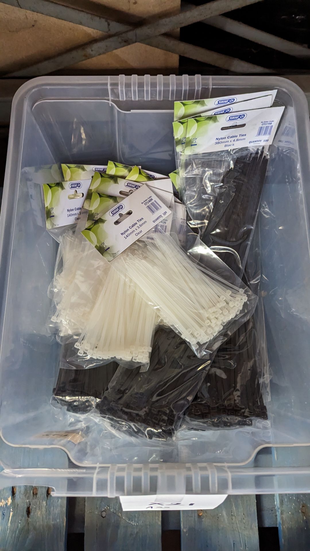 21 packs of assorted size nylon cable ties - Image 5 of 5