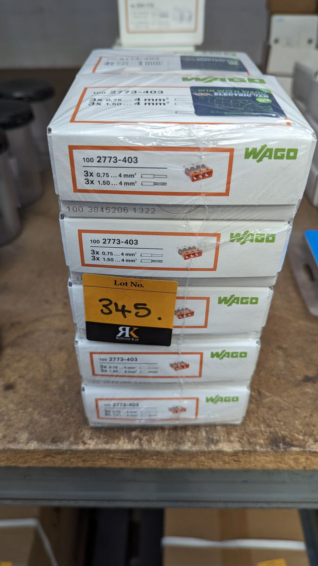 10 boxes of Wago compact slicing connectors