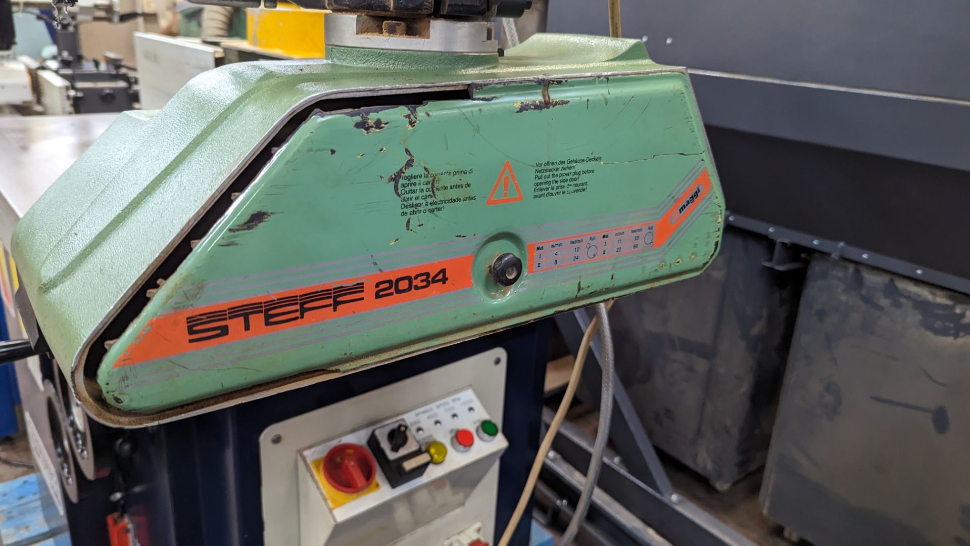Sedgwick model SM255-T spindle moulder including Steff 2034 power feed - Image 9 of 19