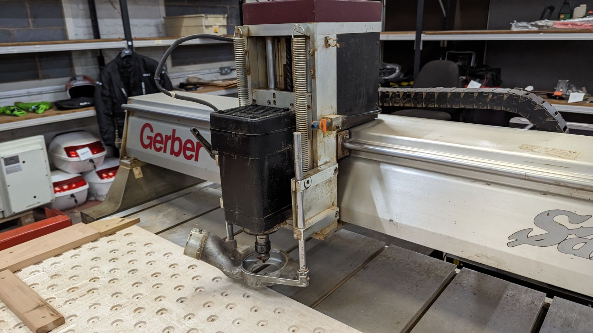 2017 Gerber Sabre router model 404. Includes Gerber controls plus freestanding pumps/motors, cabine - Image 12 of 33