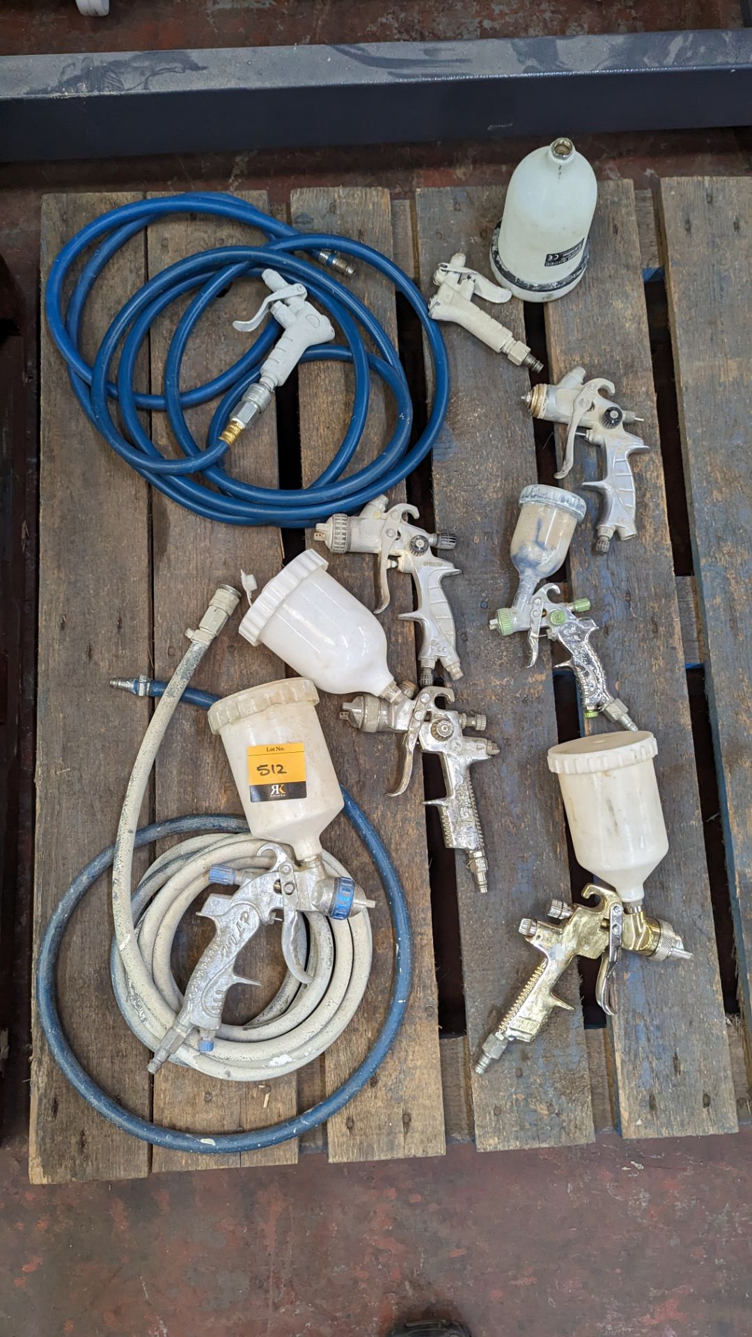 Quantity of spray paint guns & other related equipment as pictured - this lot in total comprises 8 s - Image 2 of 7