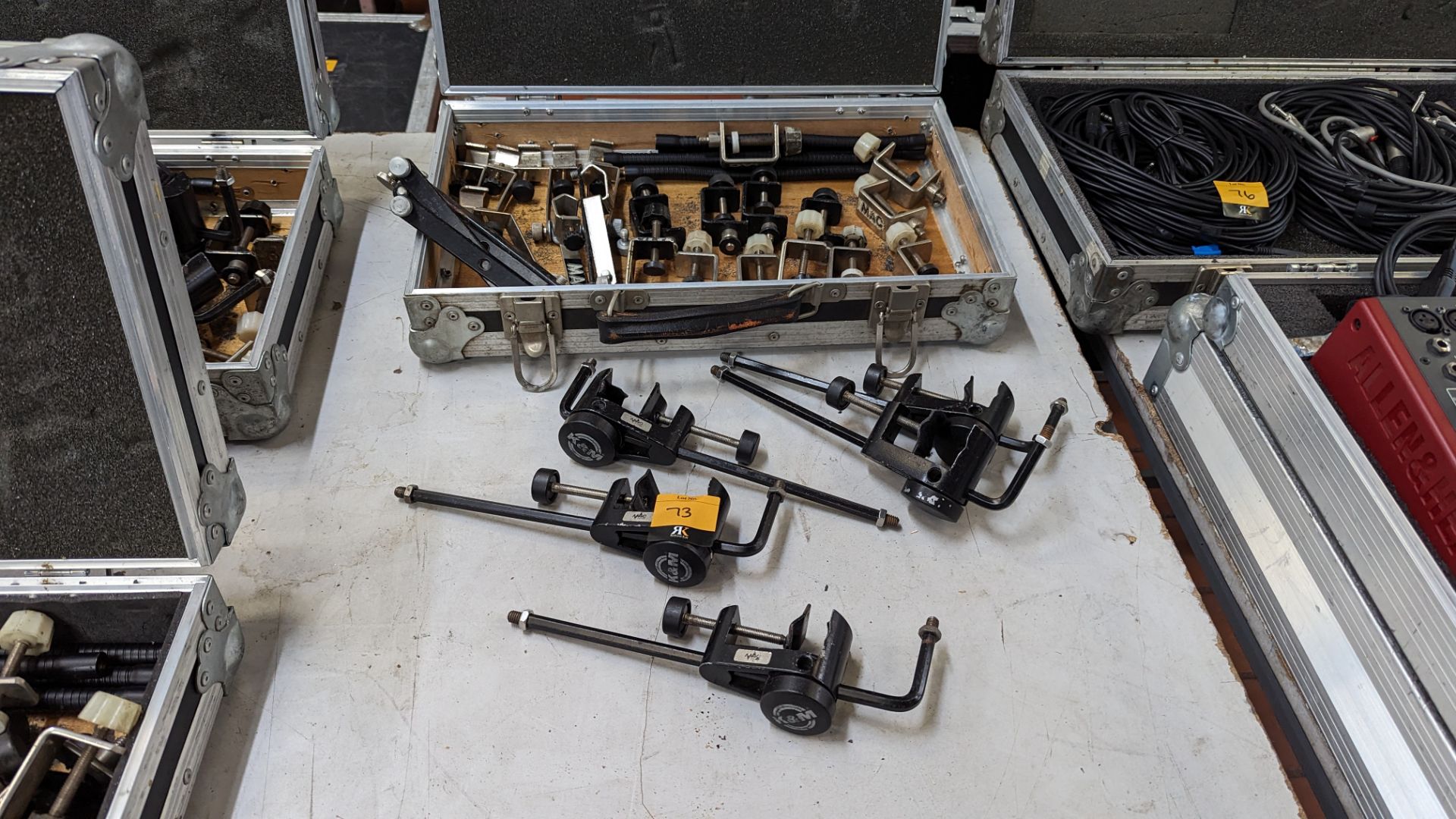 K&M microphone mounts/clamps - this lot comprises 12 x model 237 table clamps, 8 x model 238 side cl - Image 2 of 12