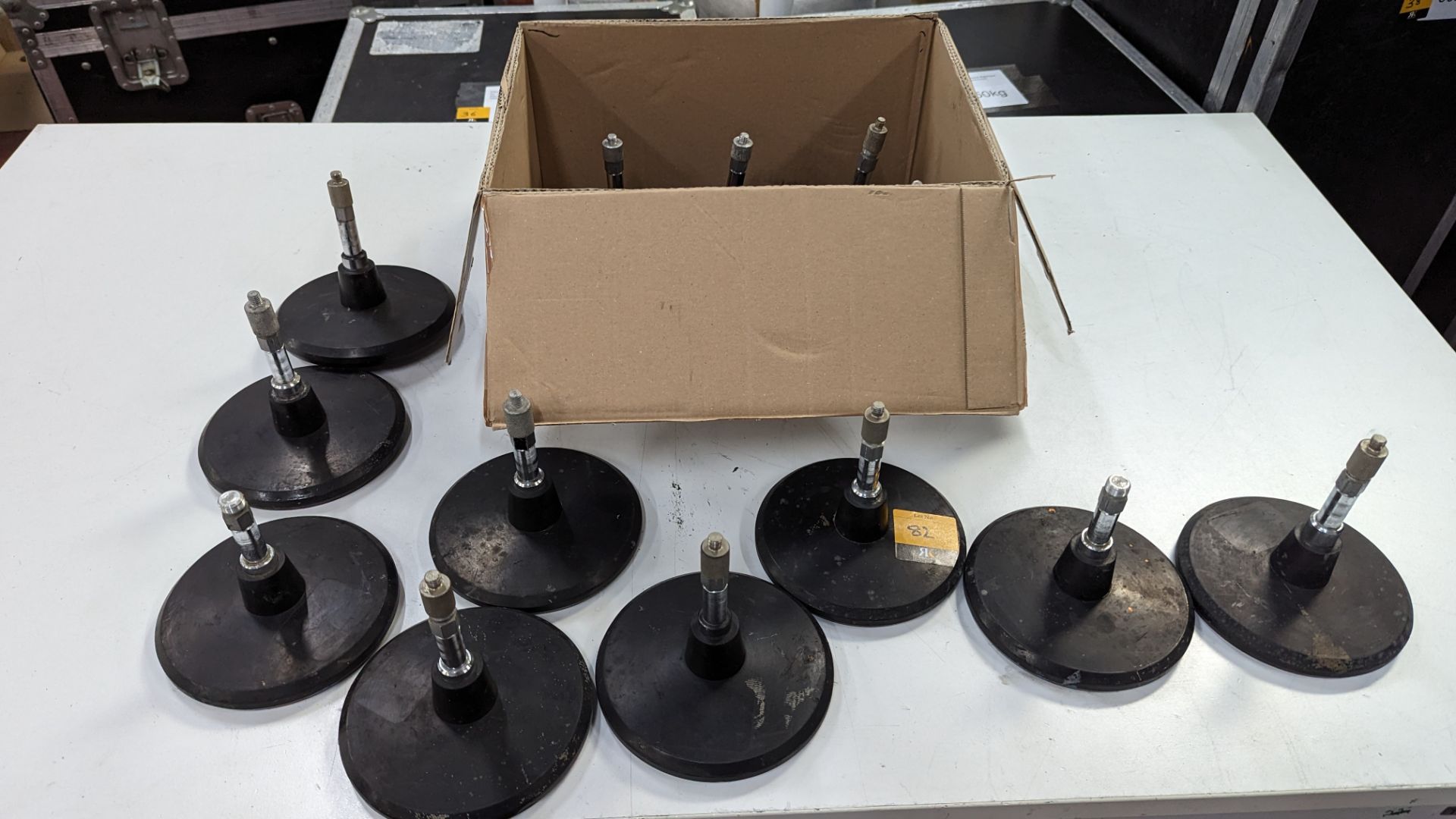 15 off Powerdrive model FS2 table microphone stands. Includes cardboard box. Total lot weight: 15kg