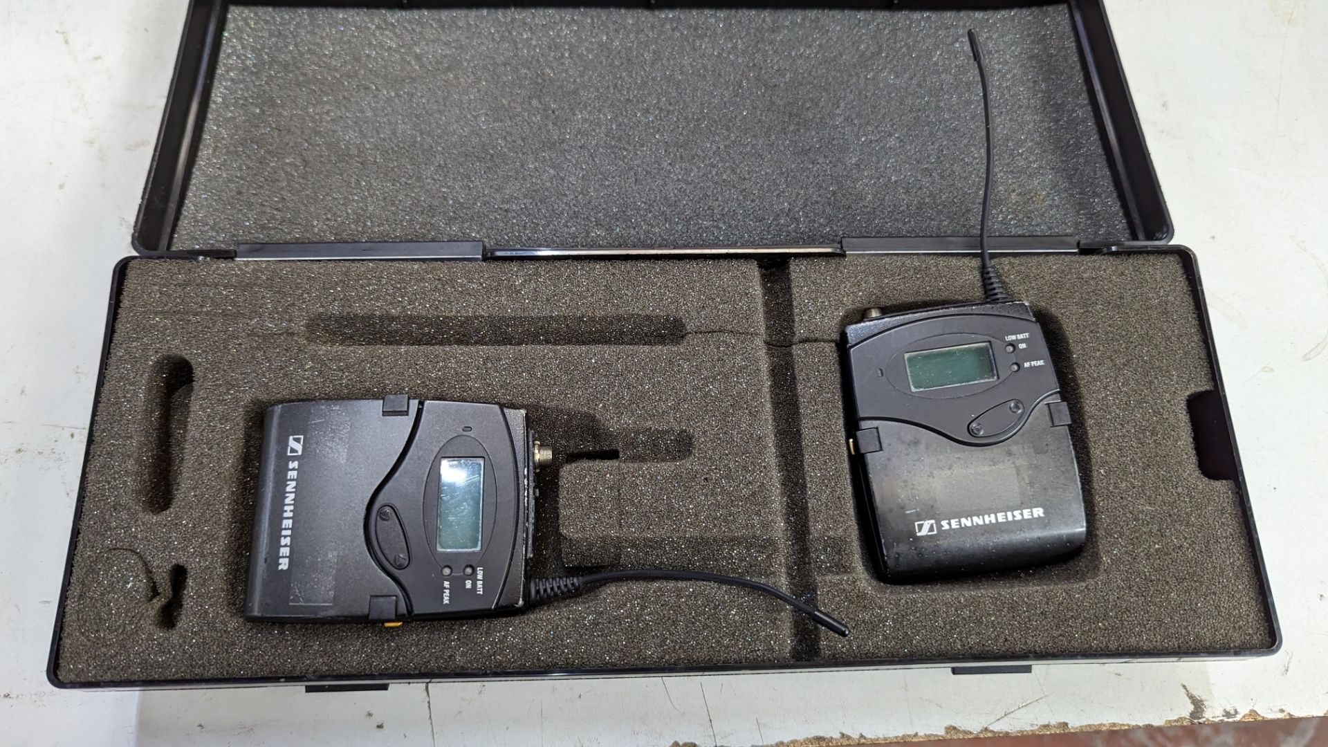 Sennheiser wireless microphone equipment comprising model EM2050 wireless microphone twin receiver w - Image 6 of 10