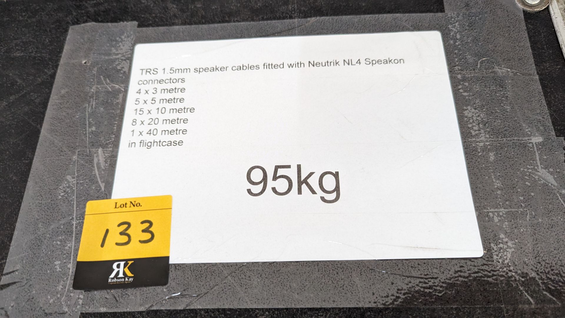 Quantity of TRS 1.5mm speaker cables fitted with Neutrik NL4 speakon connectors: 4 x 3m, 5 x 5m, 15 - Image 6 of 7