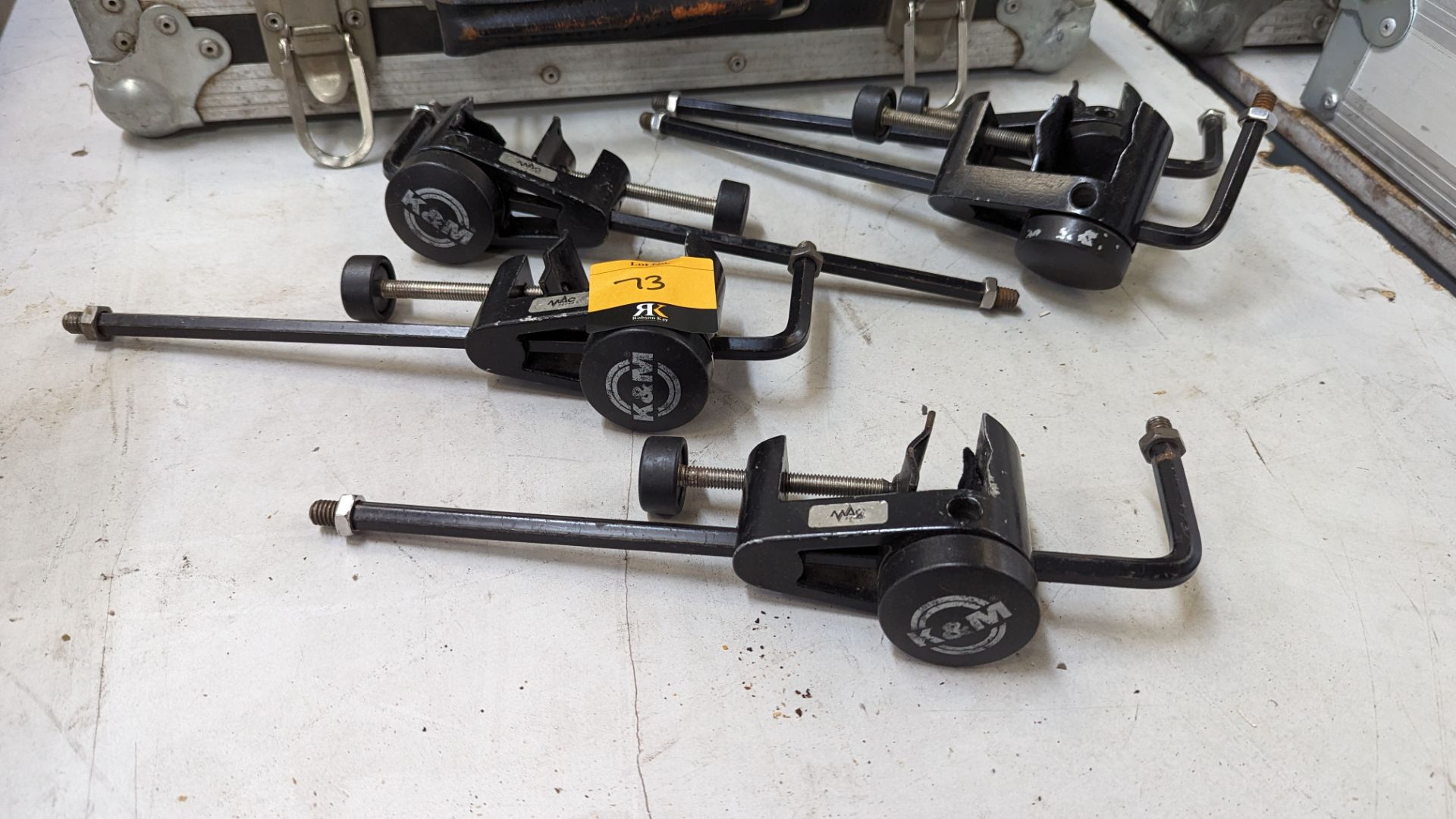 K&M microphone mounts/clamps - this lot comprises 12 x model 237 table clamps, 8 x model 238 side cl - Image 3 of 12