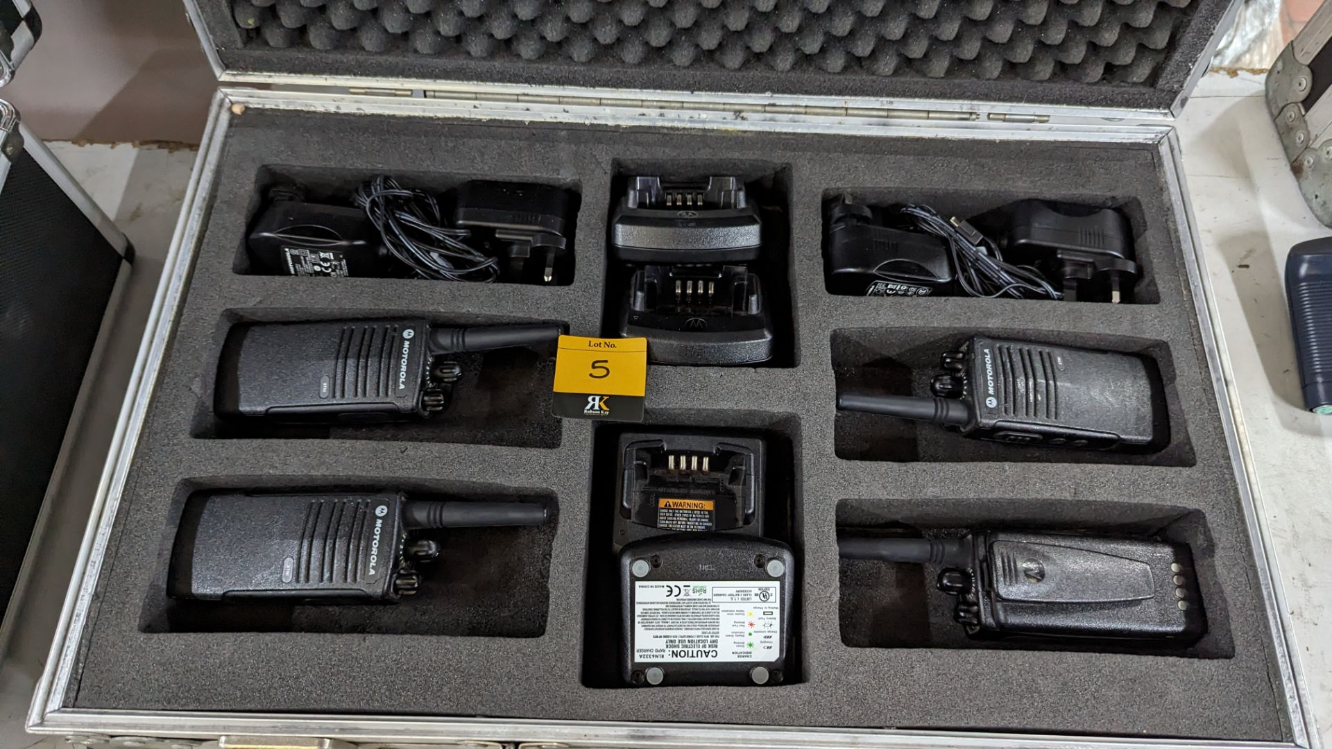 4 off Motorola 16-channel licence exempt 2-way radios, model XTNI, each unit including a single slot - Image 2 of 9