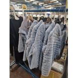 6 off M&G blue furry bolero coats