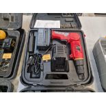 Cordless angle drill including 1 off 18V battery plus charger and case