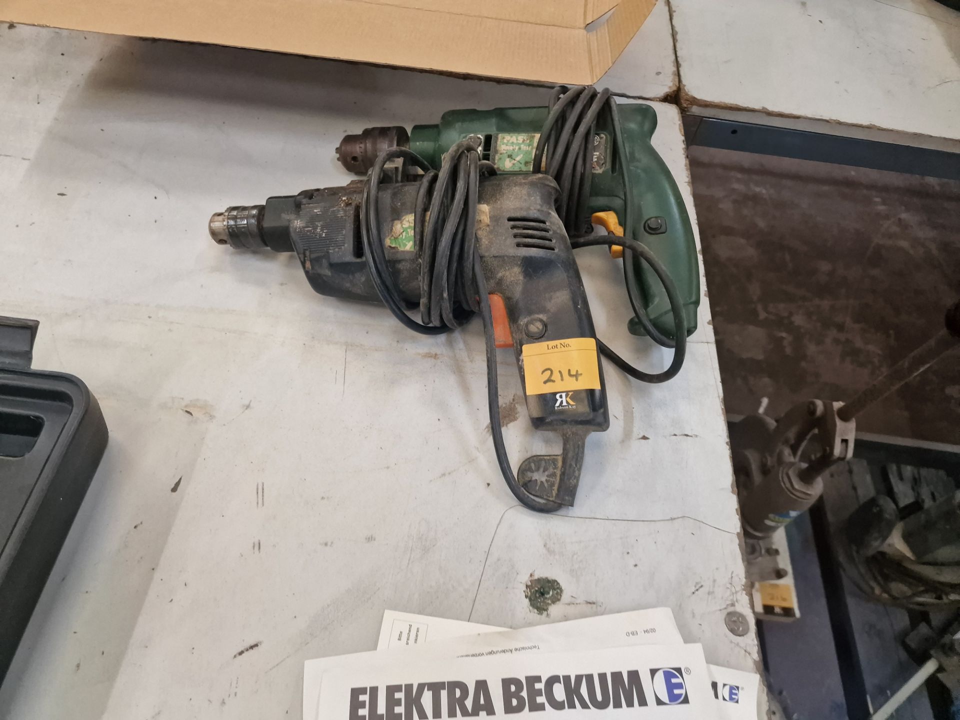 2 off corded electric drills