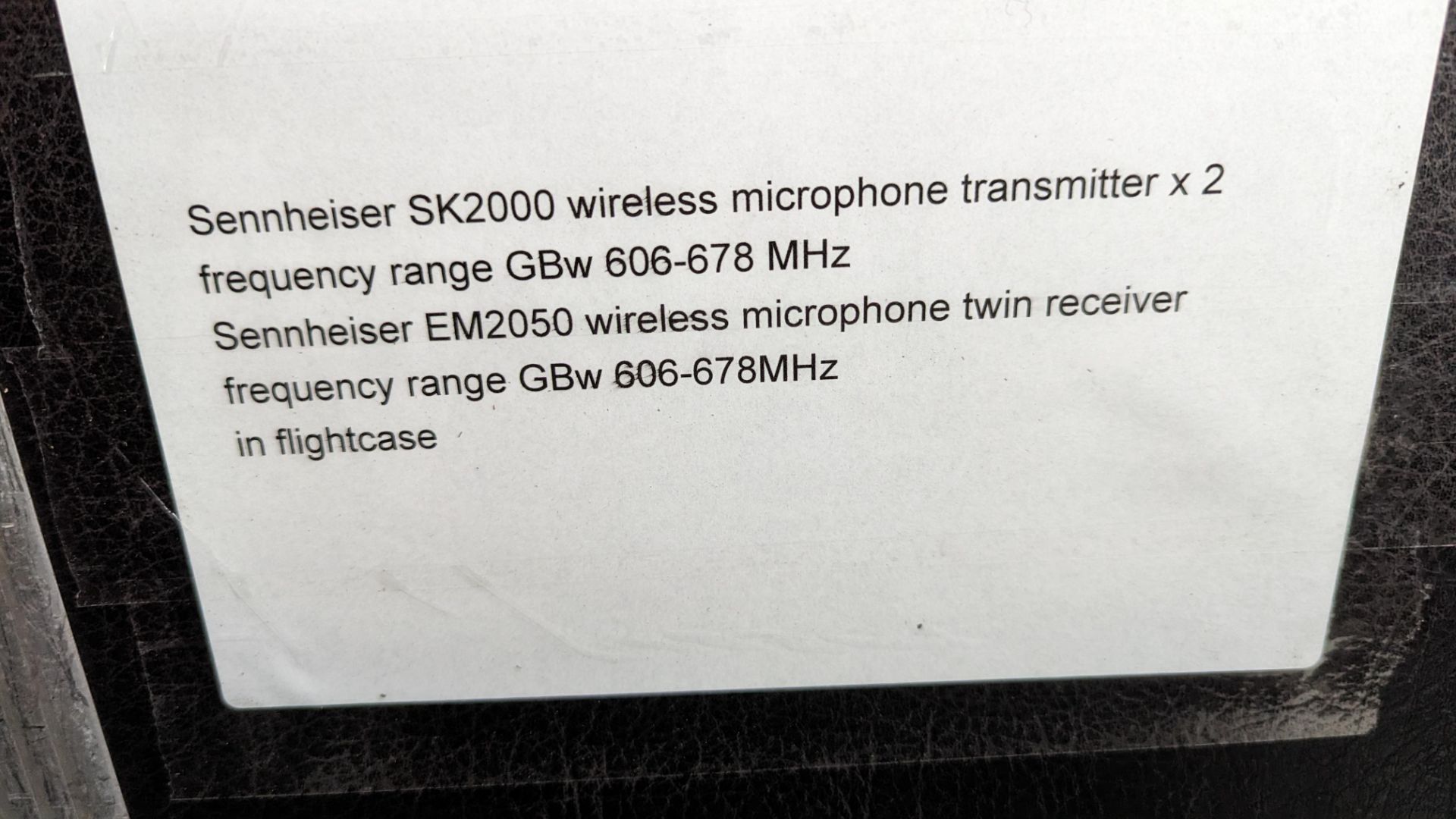 Sennheiser wireless microphone equipment comprising Sennheiser EM2050 wireless microphone twin recei - Image 11 of 11