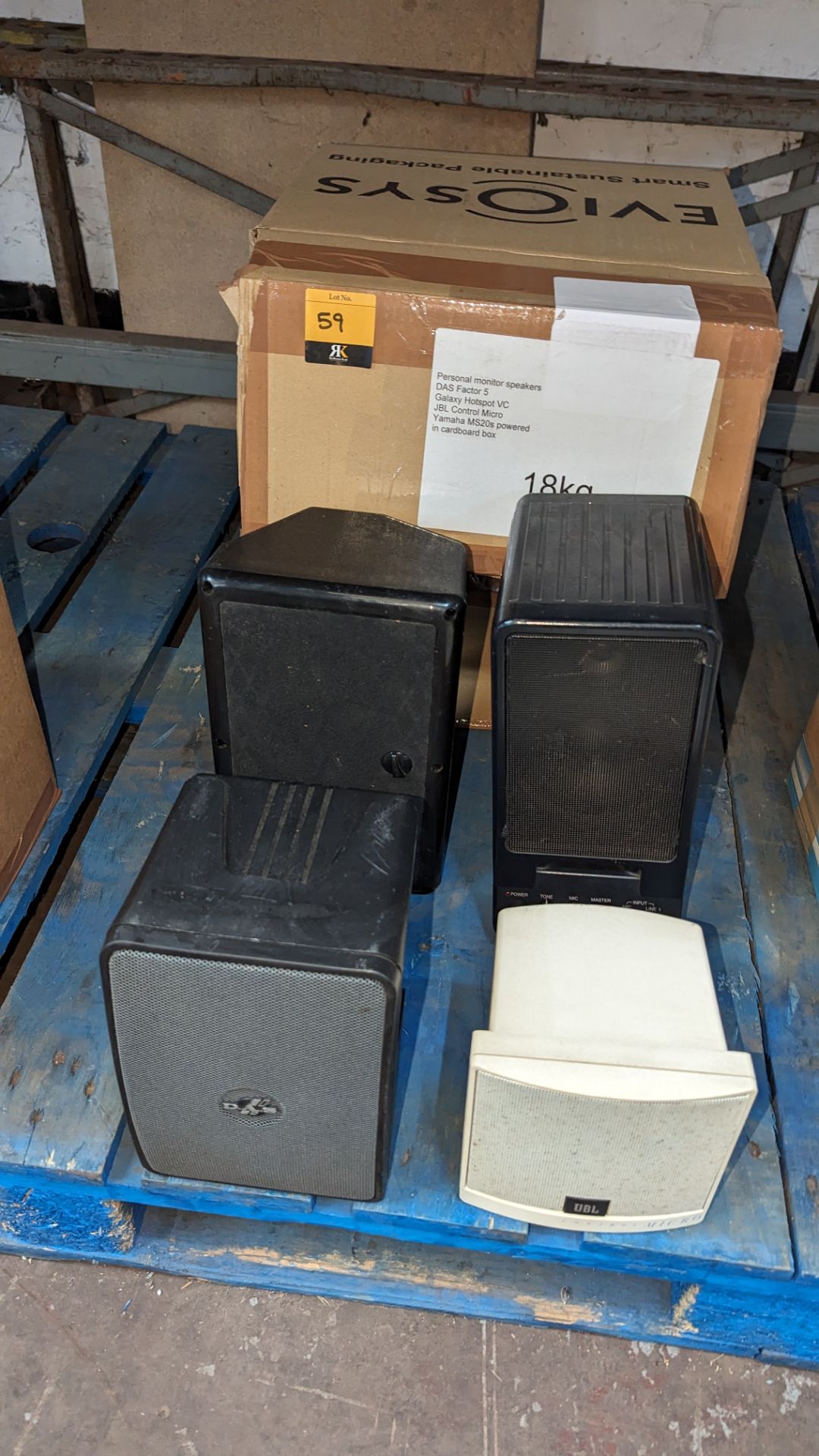 4 off assorted personal monitor speakers comprising DAS Factor 5, Galaxy hotspot VC, JBL control mic - Image 2 of 12