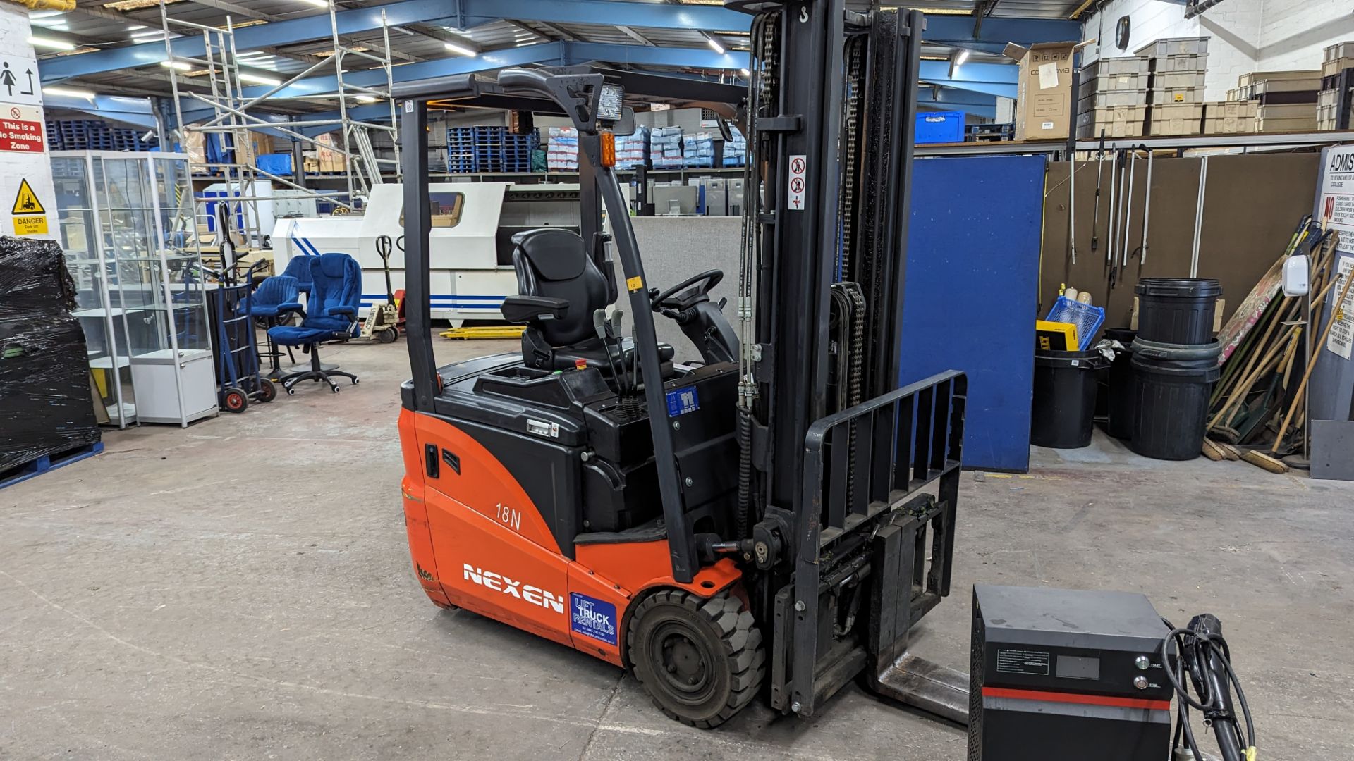 2022 Nexen 1.8 tonne battery powered counter-balance forklift truck. Model FBAT18N. Container spec - Image 7 of 20