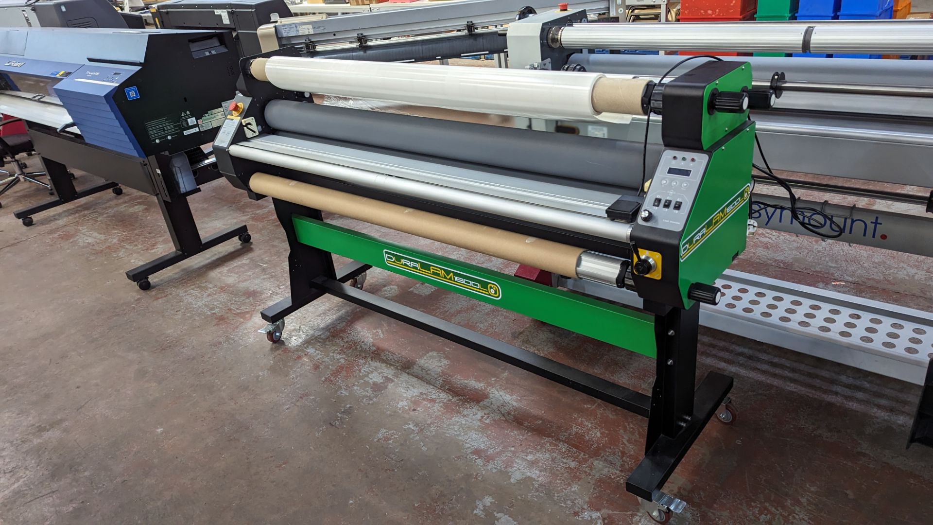 2019 Duralam model 1600L floor standing wide format laminator, max width 1630mm