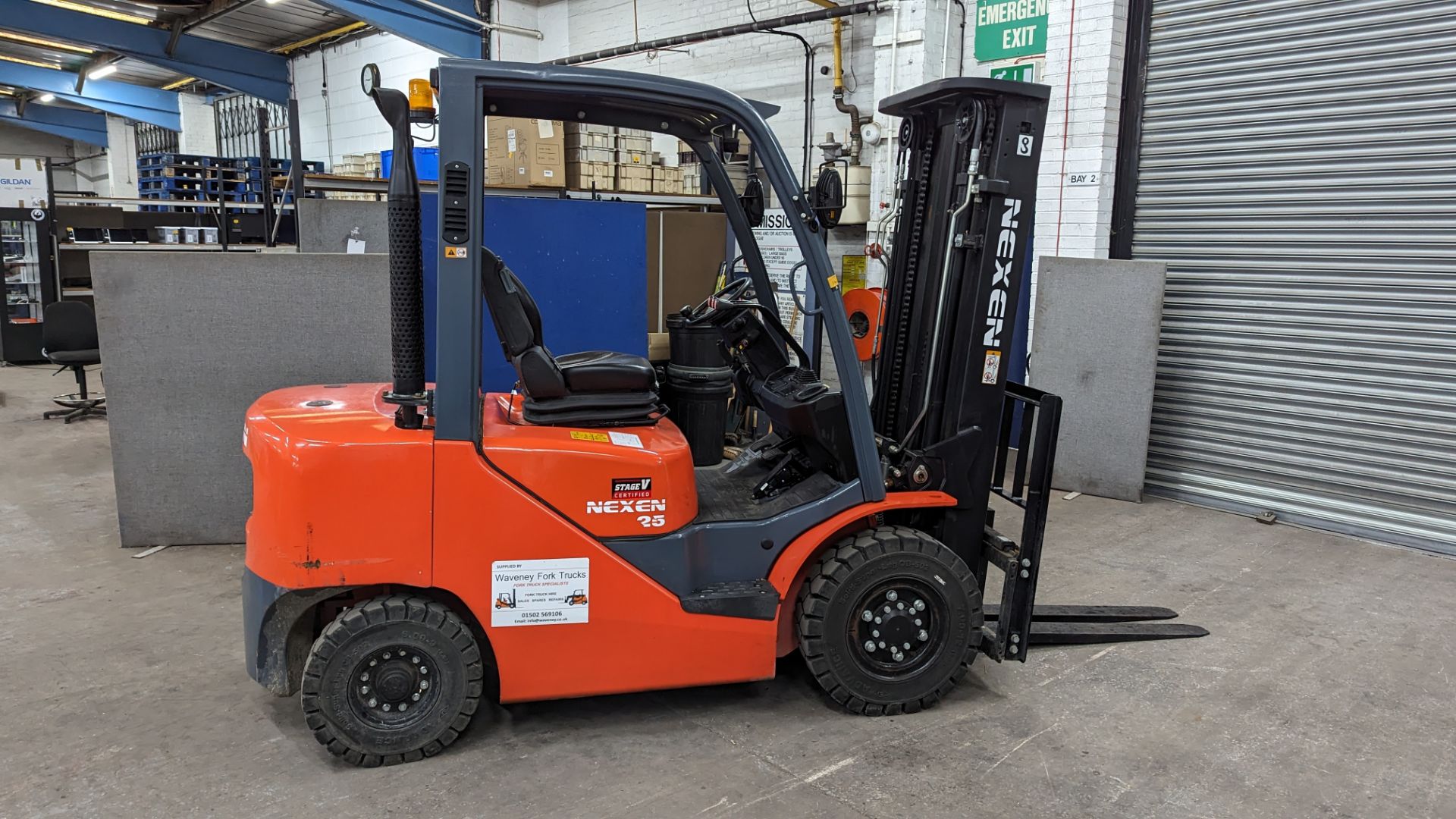 2022 Nexen 2.5 tonne diesel powered counter-balance forklift truck. Model FDL25. Container spec. - Image 6 of 17