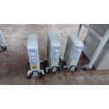 3 off small mobile radiators