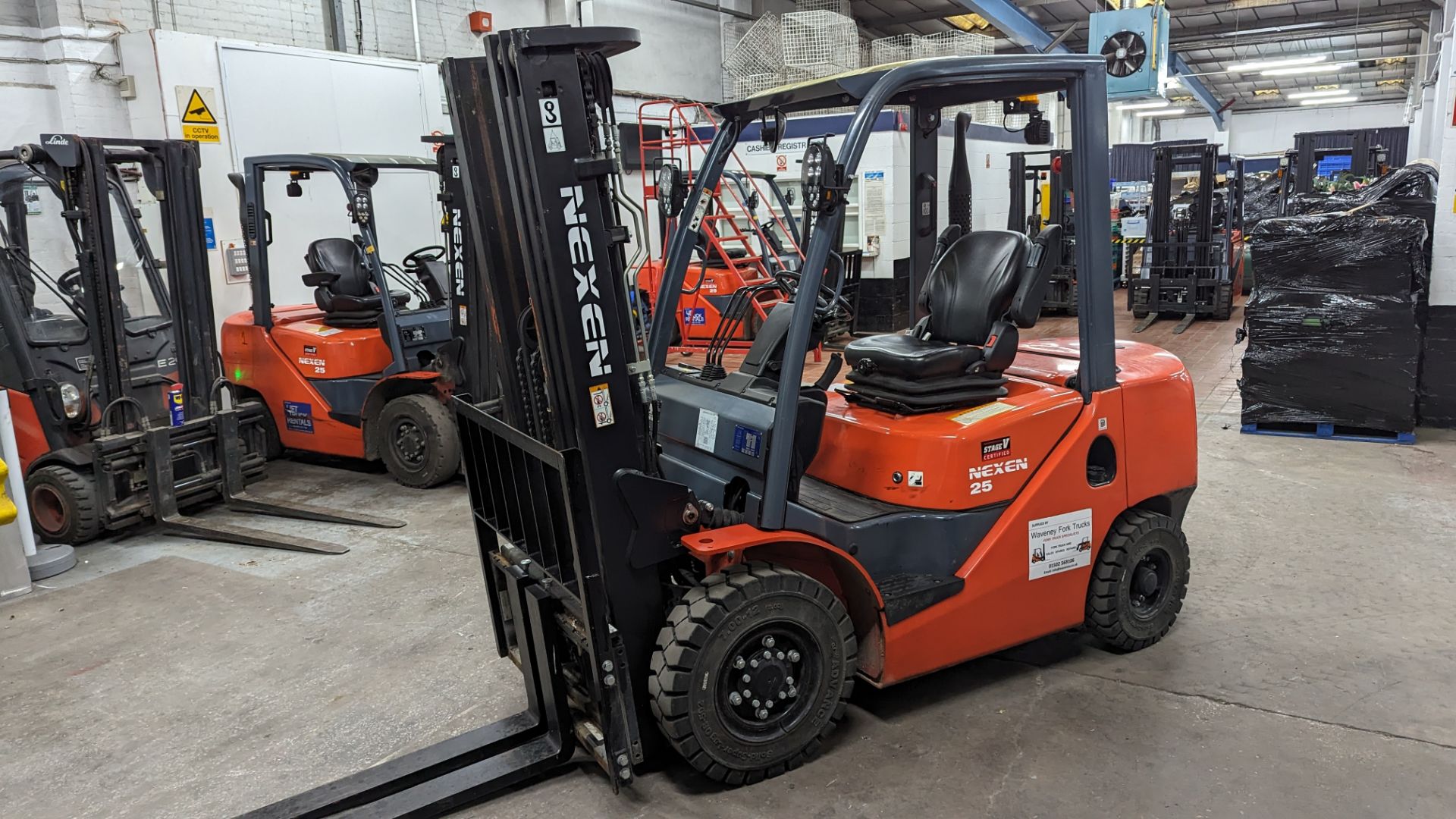 2022 Nexen 2.5 tonne diesel powered counter-balance forklift truck. Model FDL25. Container spec.