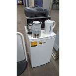 Mixed appliance lot comprising Bush undercounter fridge, 2 off cordless kettles including Russell Ho