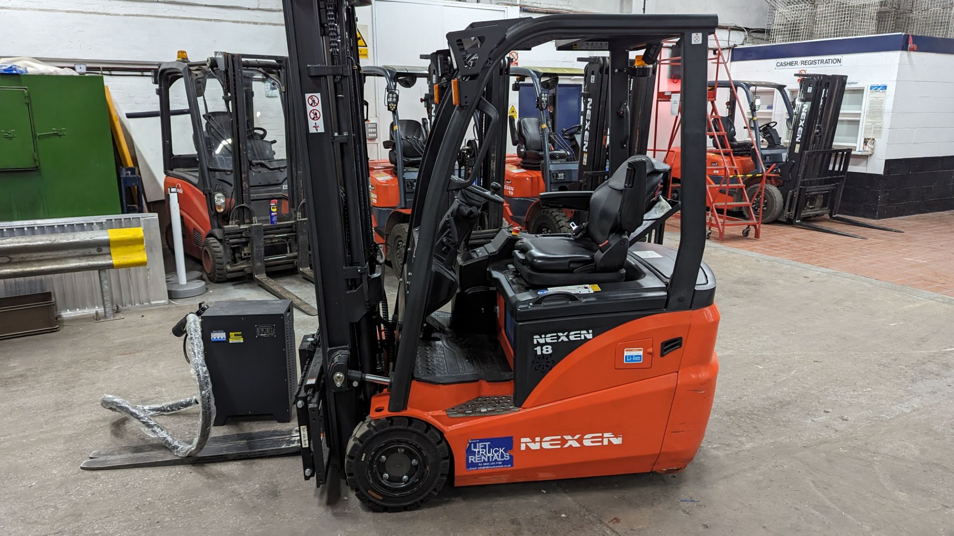 2022 Nexen 1.8 tonne battery powered counter-balance forklift truck. Model FBAT18N. Container spec - Image 2 of 20