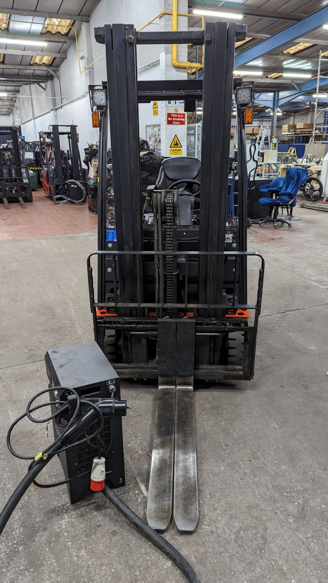 2022 Nexen 1.8 tonne battery powered counter-balance forklift truck. Model FBAT18N. Container spec - Image 8 of 20