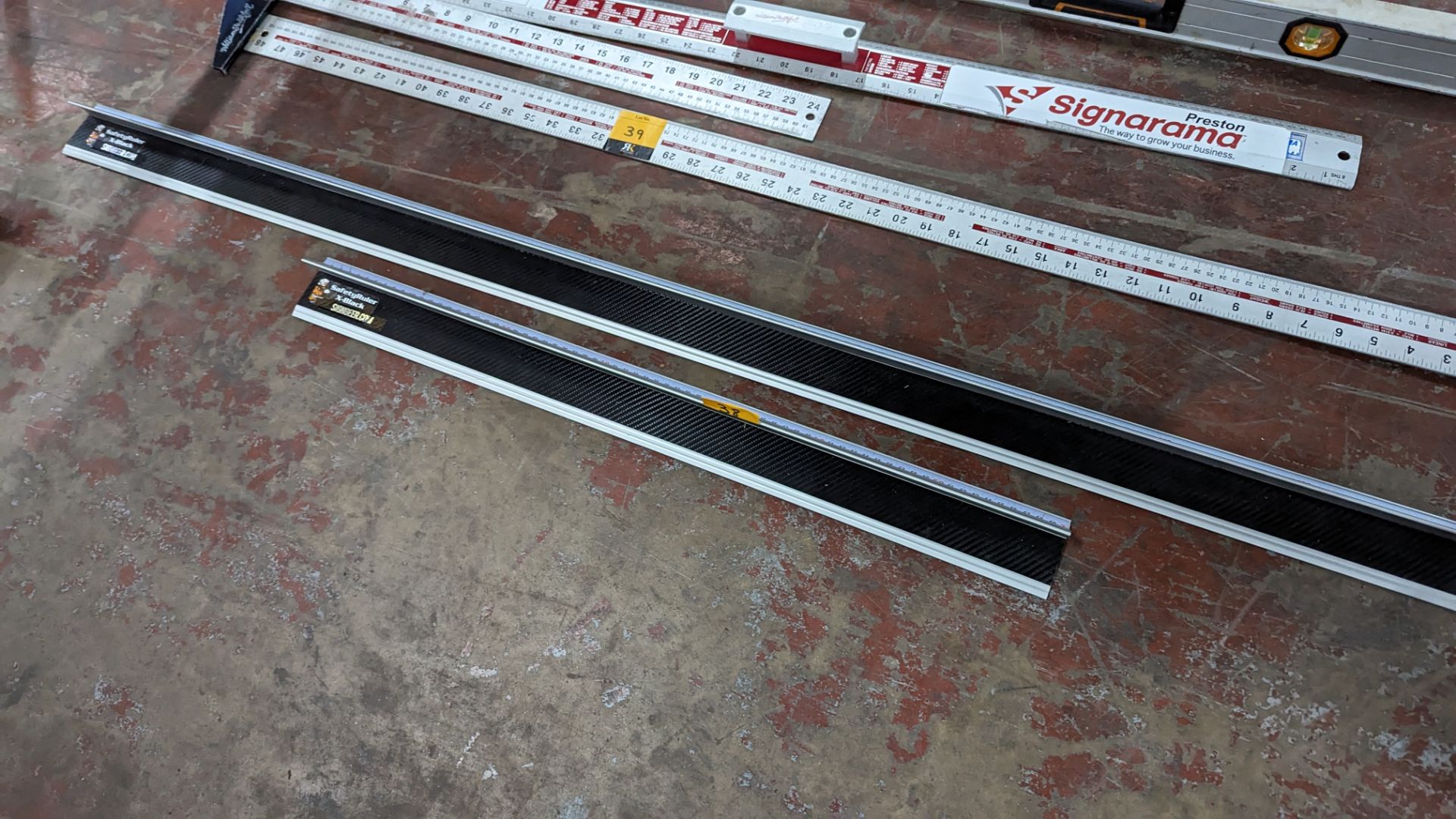 2 off Signgeer safety rulers, one being 70cm long and the other being 132cm long - Image 2 of 6