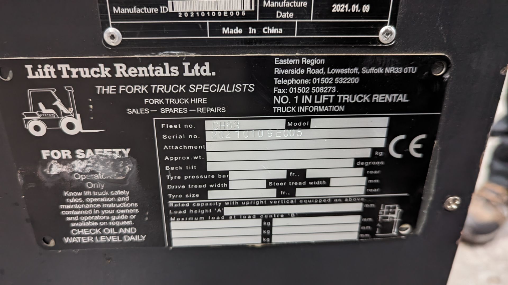 2022 Nexen 1.8 tonne battery powered counter-balance forklift truck. Model FBAT18N. Container spec - Image 18 of 20