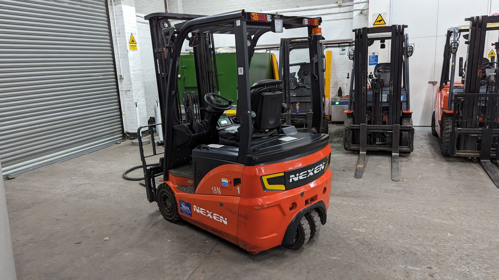 2022 Nexen 1.8 tonne battery powered counter-balance forklift truck. Model FBAT18N. Container spec - Image 3 of 20