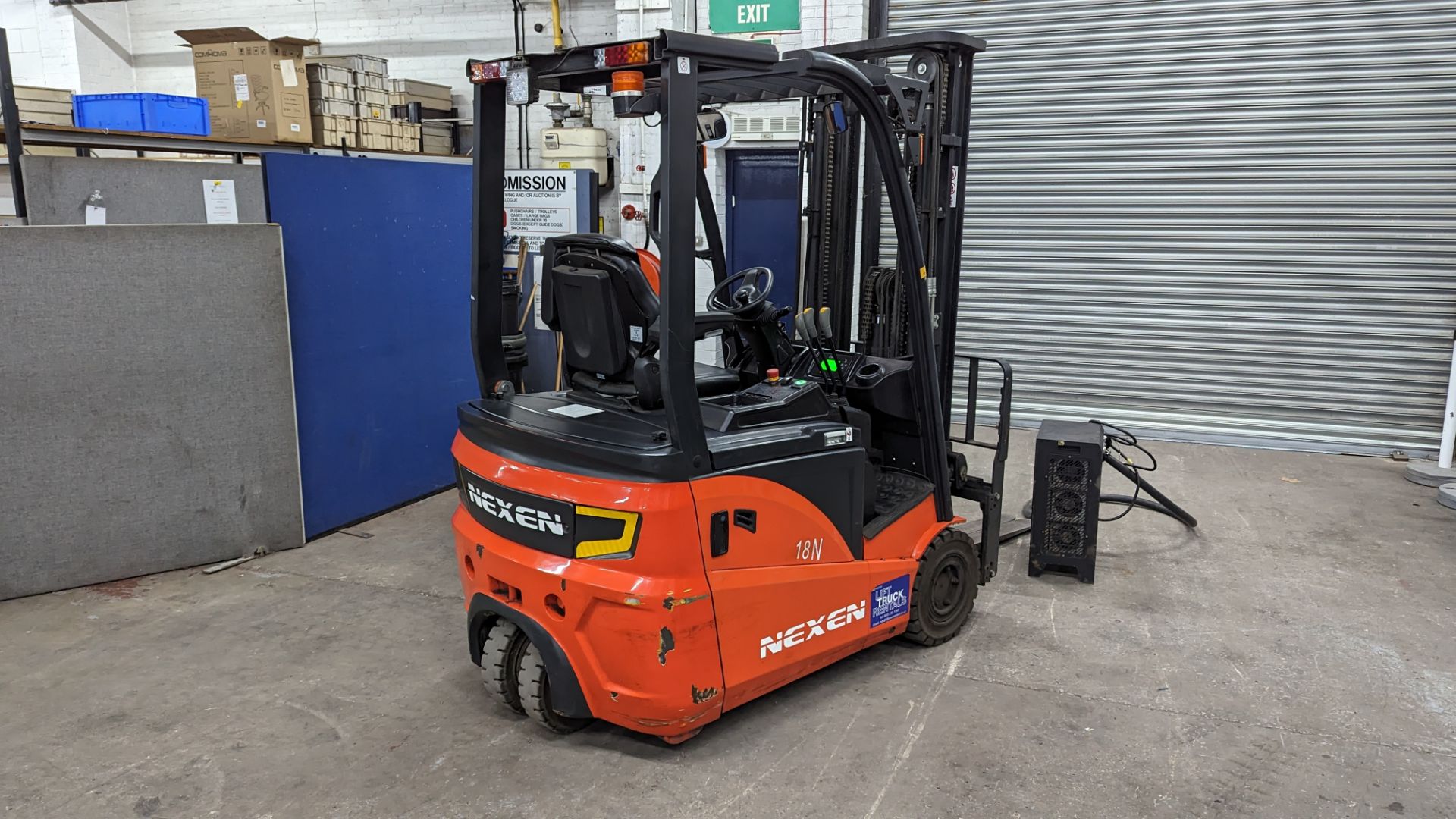 2022 Nexen 1.8 tonne battery powered counter-balance forklift truck. Model FBAT18N. Container spec - Image 5 of 20