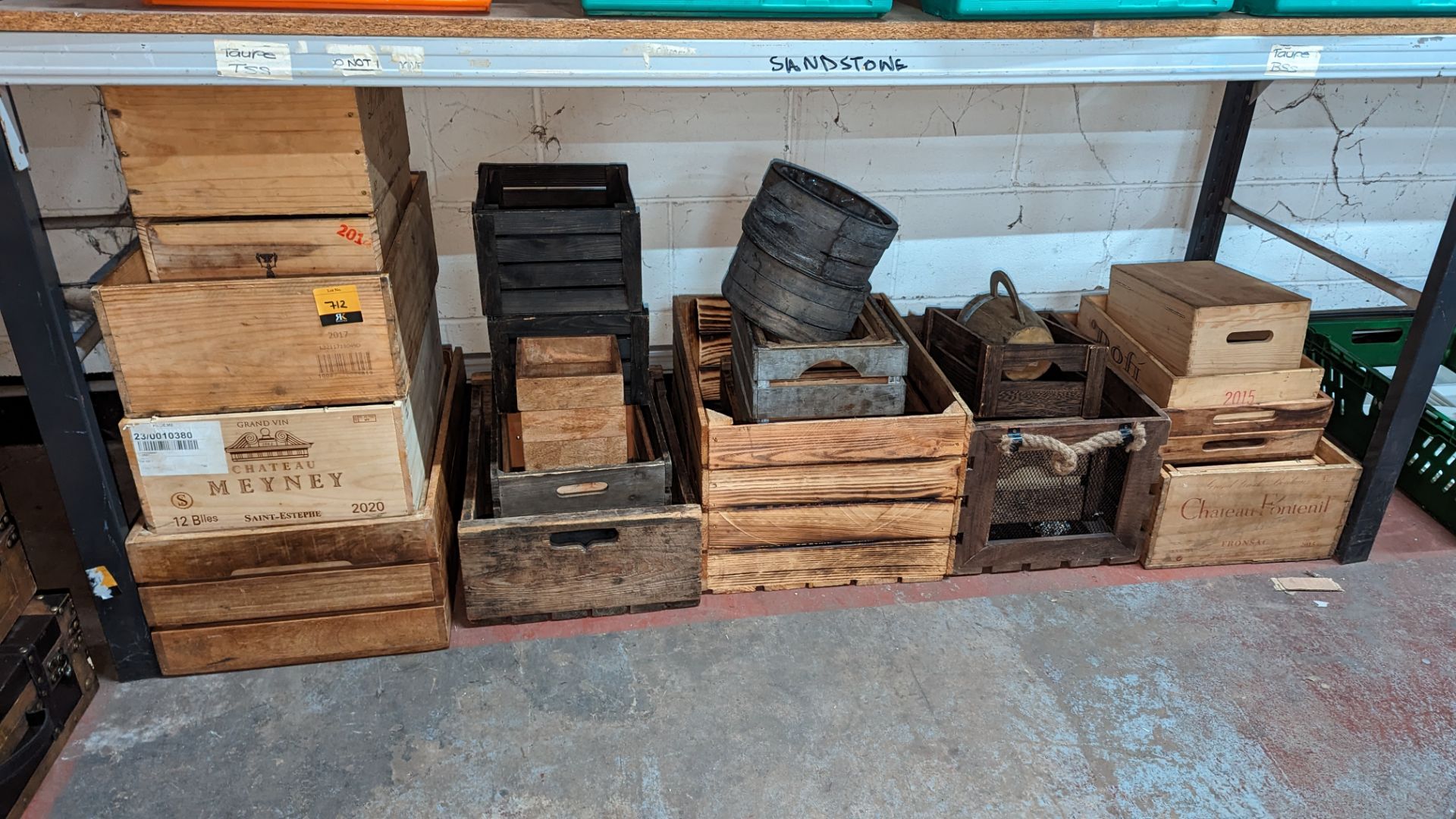 The contents of a bay of assorted wooden crates & boxes - Image 2 of 7