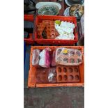 The contents of 2 crates of assorted moulds