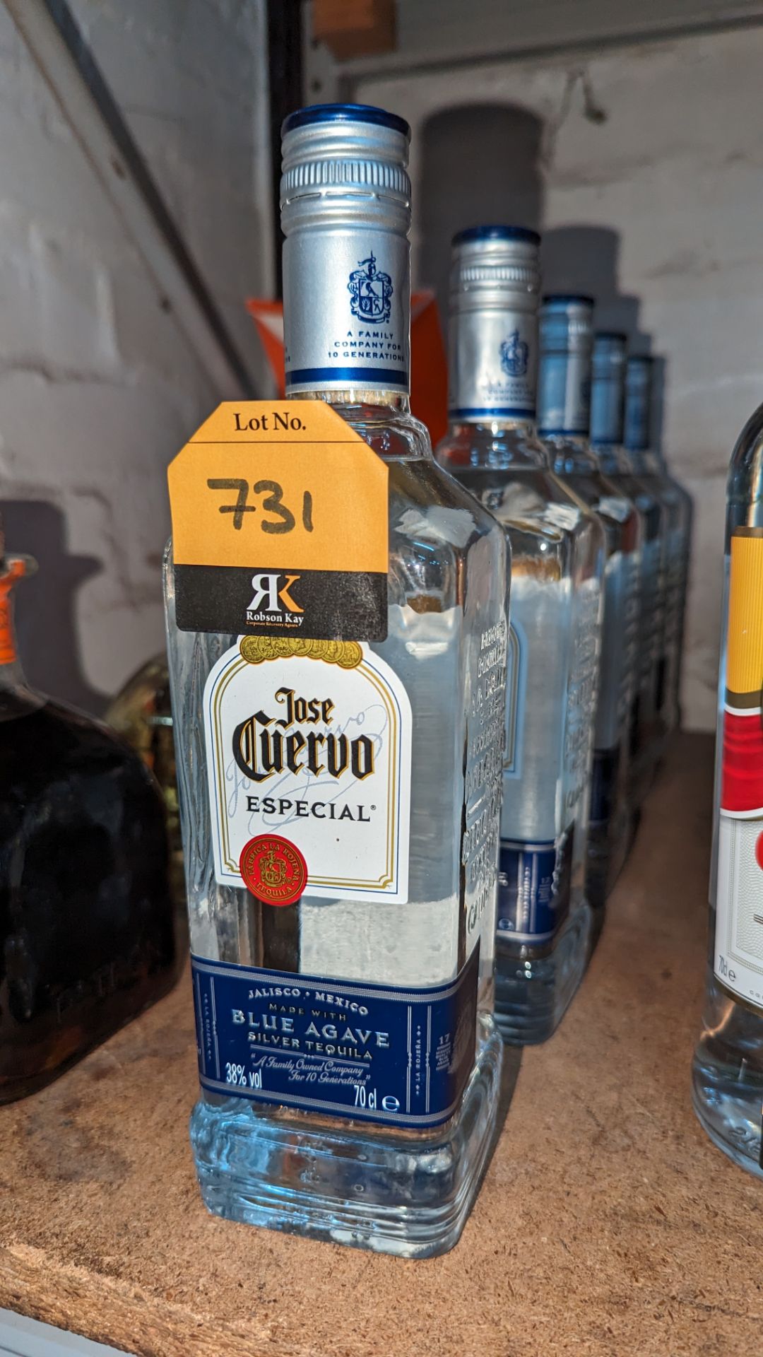 5 bottles of Jose Cuervo Especial blue agave silver tequila (70cl) sold under AWRS number XQAW000001 - Image 2 of 3