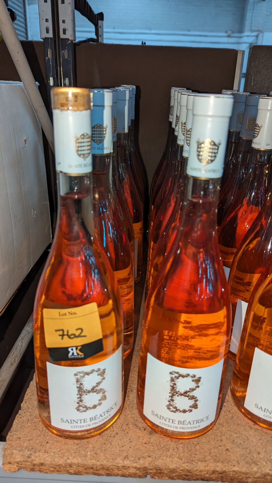 12 bottles of Sainte Béatrice Côtes de Provence 2020 rosé French wine sold under AWRS number XQAW000