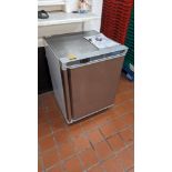 Polar CD080 150 litre stainless steel under counter fridge, including manual. Stil has original prot