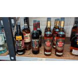10 assorted bottles of rum sold under AWRS number XQAW00000101017
