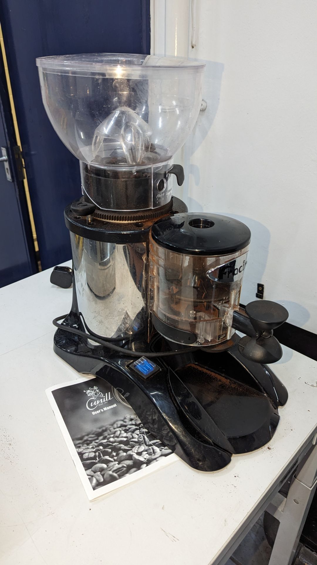 Francino model B commercial coffee grinder including manual