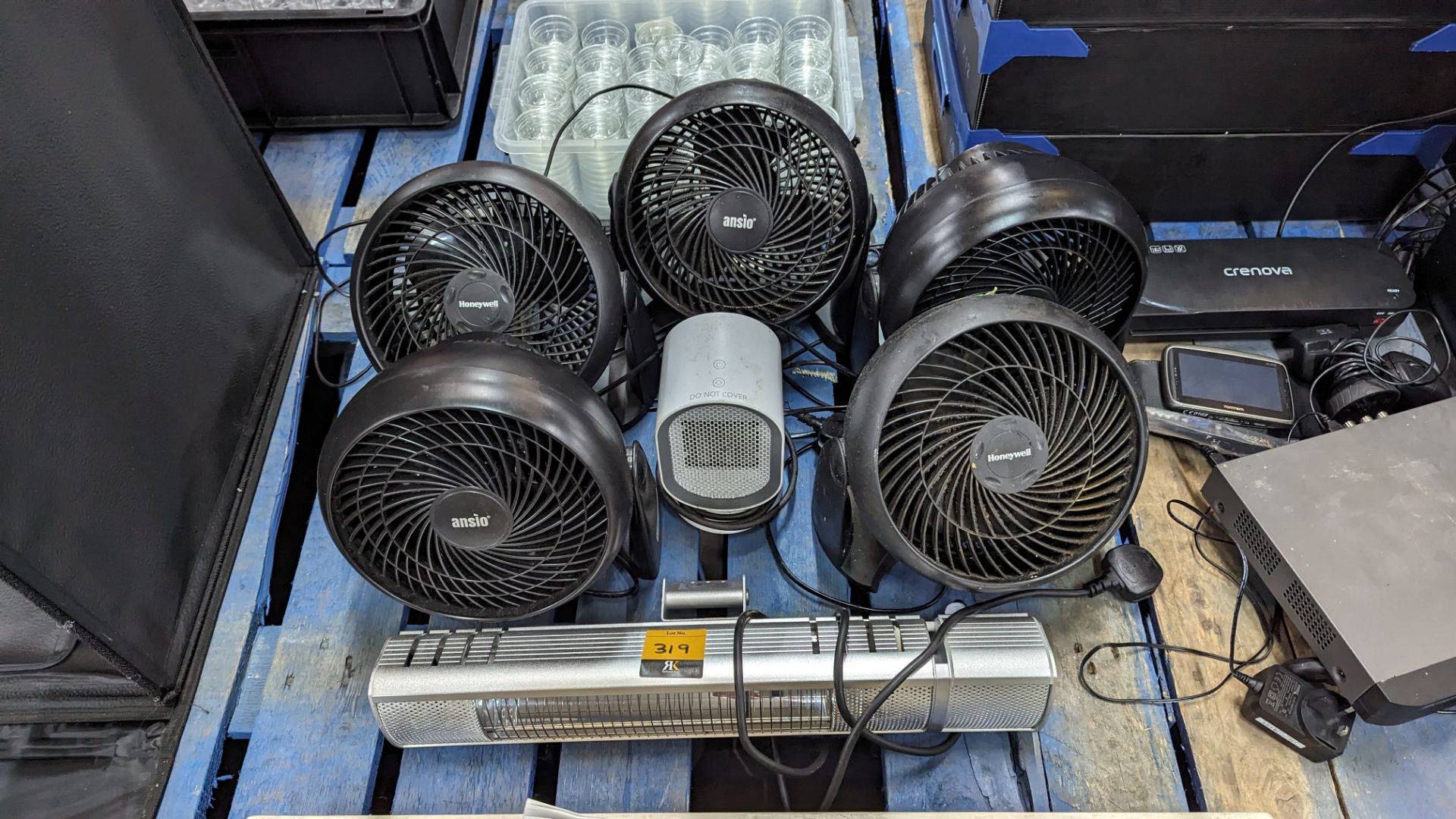 7 assorted fan heaters & similar
