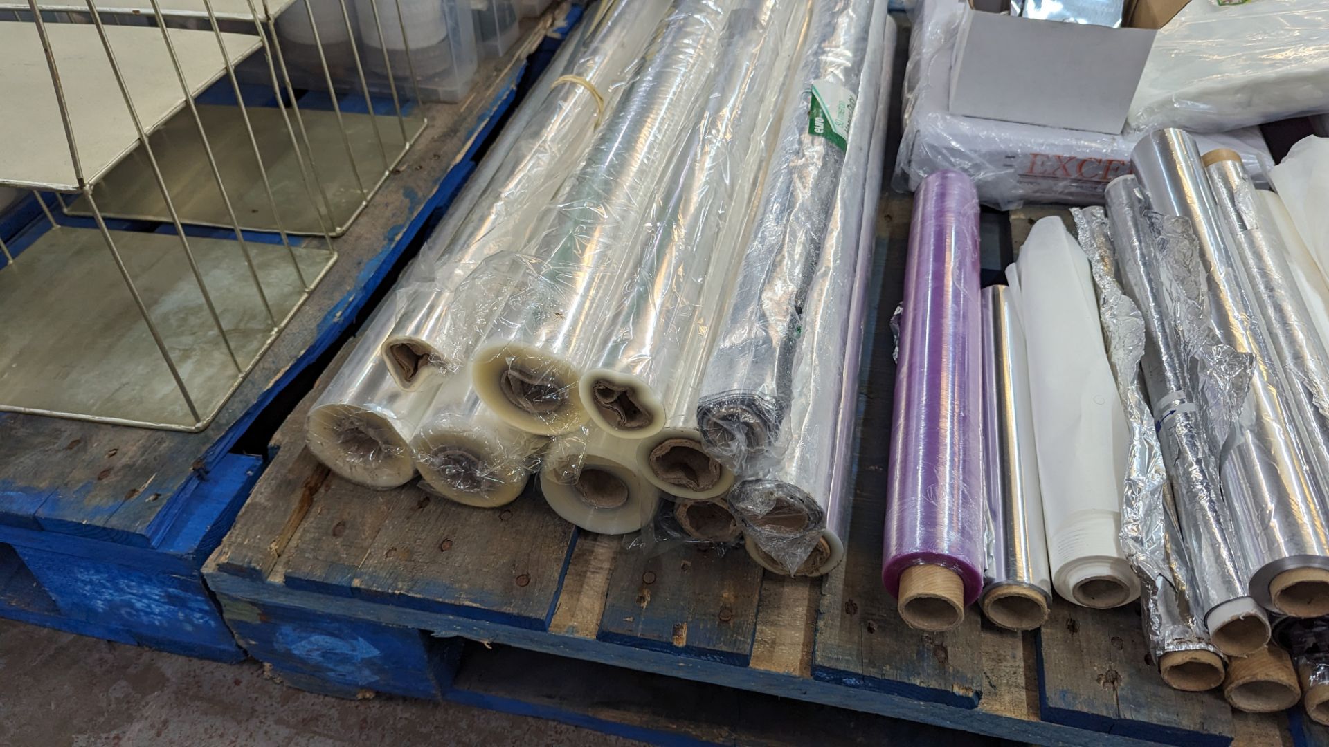 The contents of a pallet of vacuum sealer bags, speed wrap dispensers, silver paper, clear paper & m - Image 5 of 9