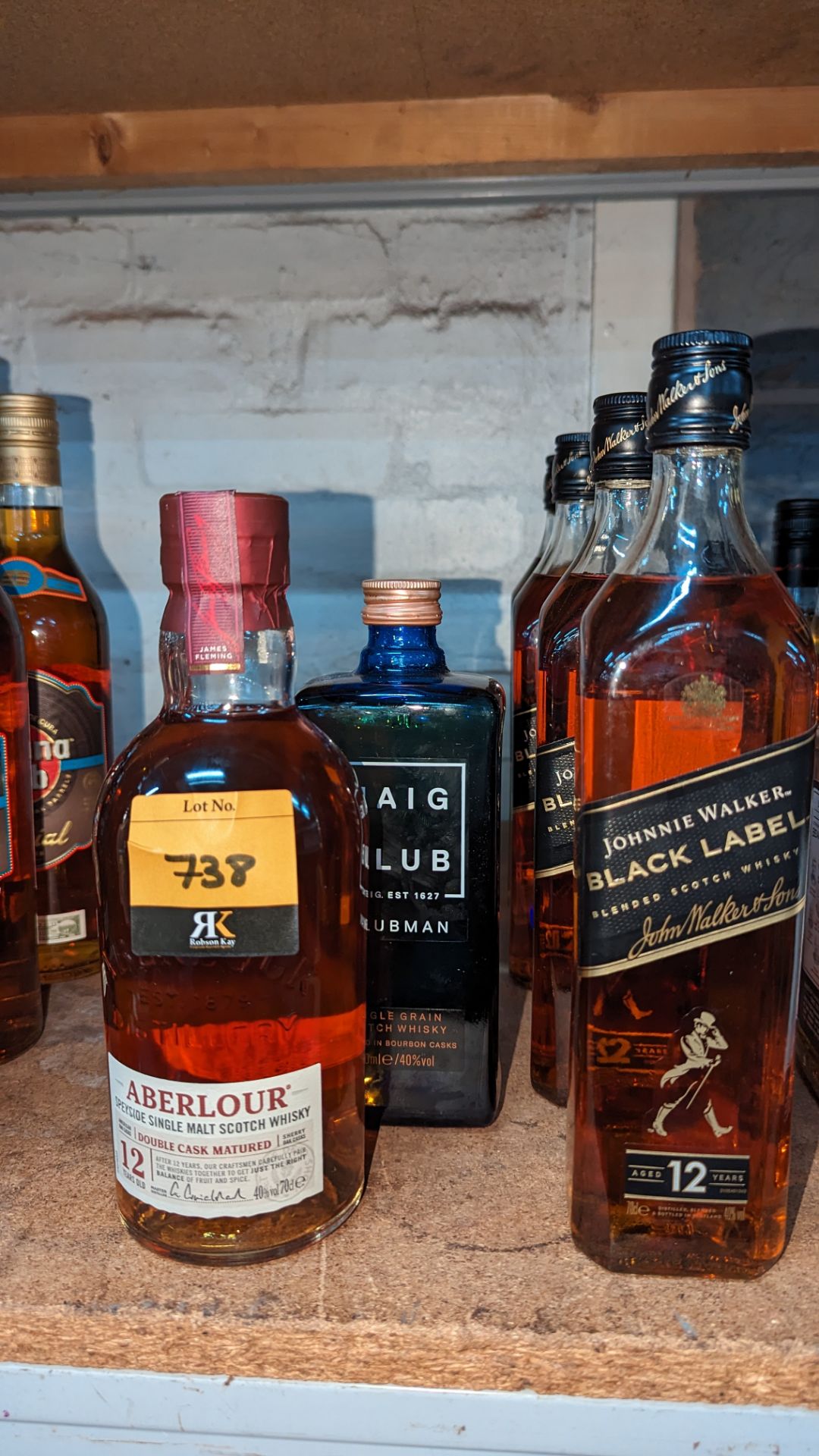 6 assorted bottles of Scottish whisky comprising Aberlour, Haig Club & Johnnie Walker Black Label so - Image 2 of 4