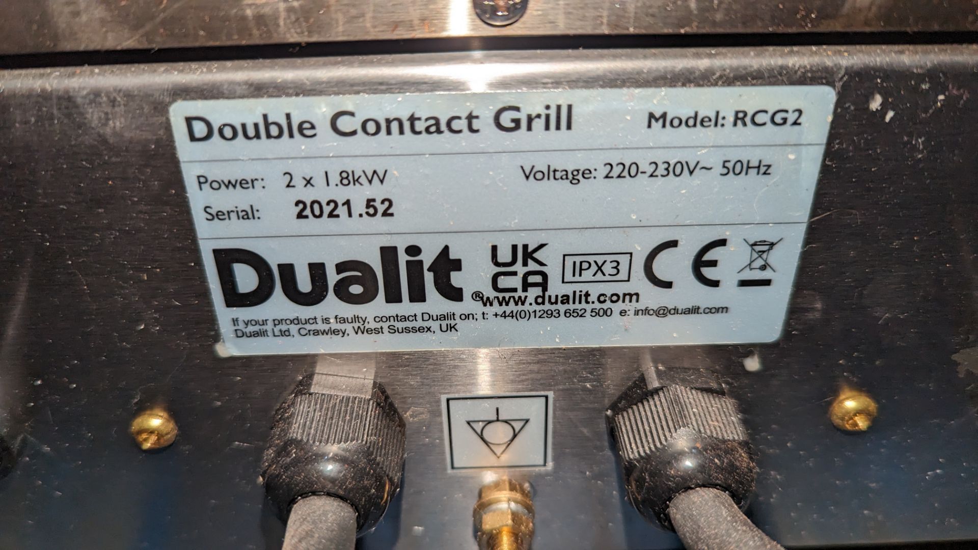 Dualit RCG2 double panini contact grill, including manual - Image 7 of 8