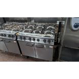 Falcon mobile stainless steel large 6 ring gas oven