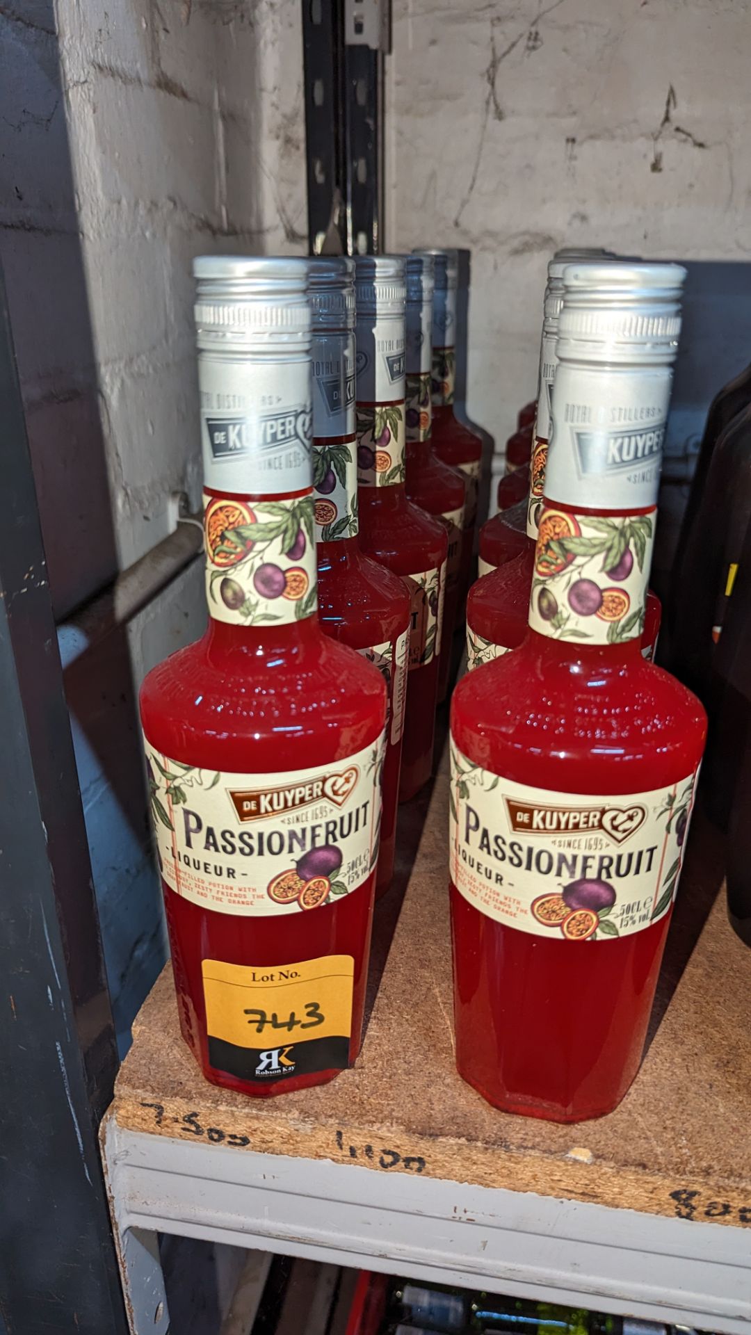 11 bottles of De Kuyper passionfruit liqueur sold under AWRS number XQAW00000101017 - Image 2 of 3