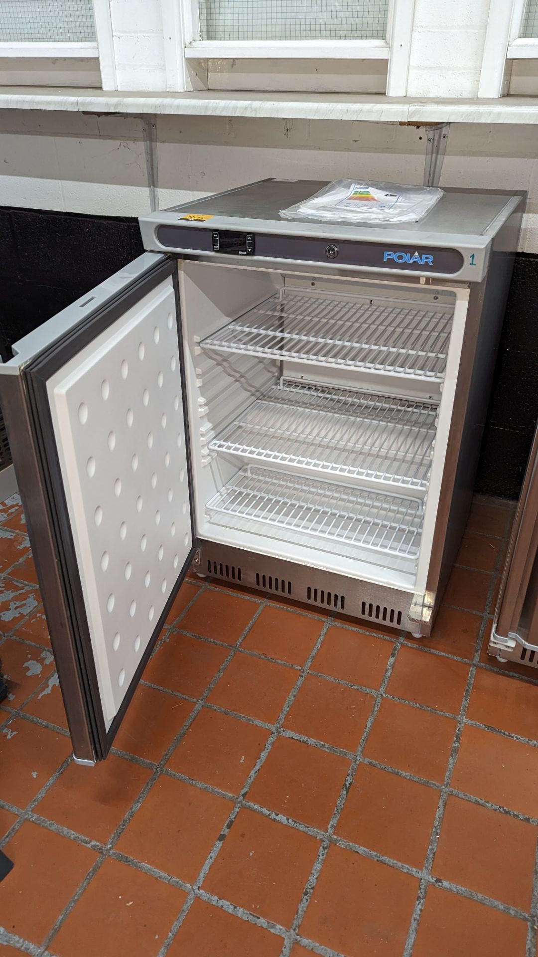 Polar CD080 150 litre stainless steel under counter fridge, including manual - Image 4 of 6